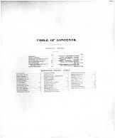 Table of Contents, Hendricks County 1904